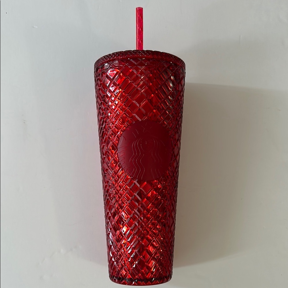 Starbucks Red Jeweled Tumbler